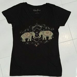 Lucky Brand Black T Shirt