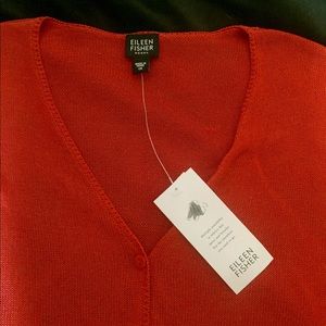Eileen Fisher V-Neck Cardigan Sunburst