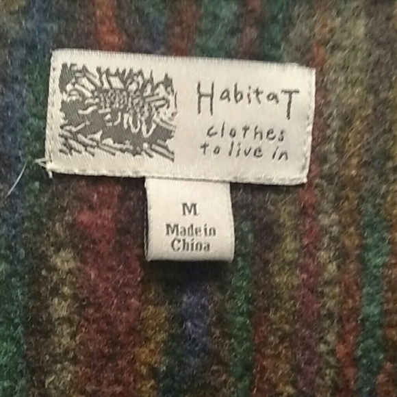 Multicolored wool swing coat - Picture 2 of 3