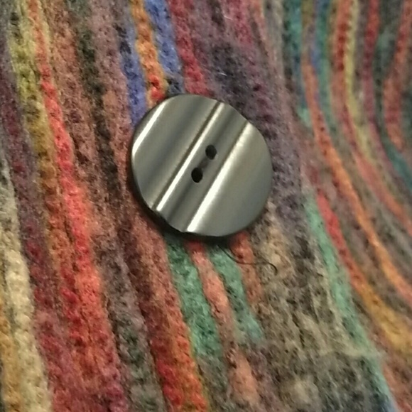 Multicolored wool swing coat - Picture 3 of 3