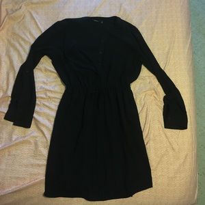 🖤Beautiful black button up shirtdress NWT so 8🖤