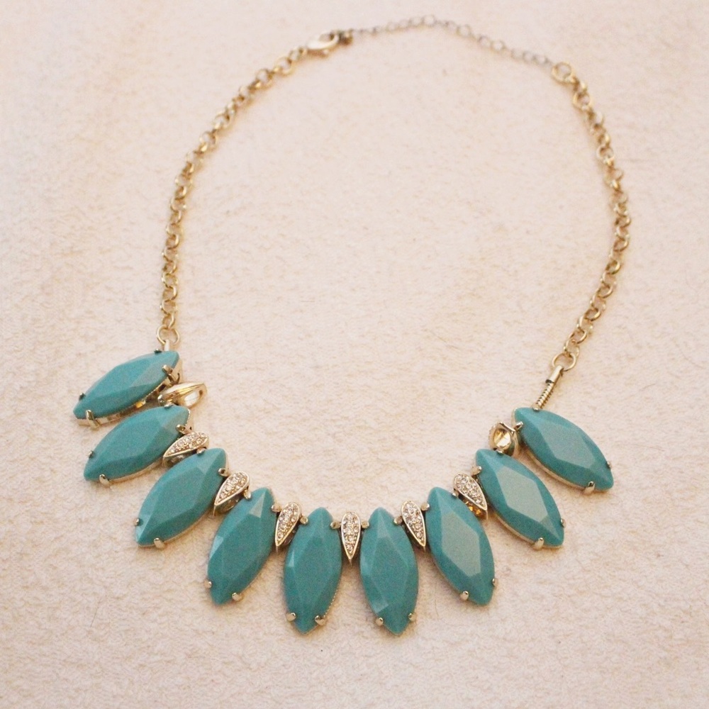 Turquoise Stone Statement Necklace