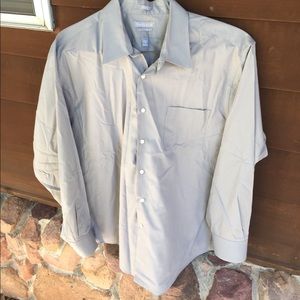 Grey long sleeve dress shirt