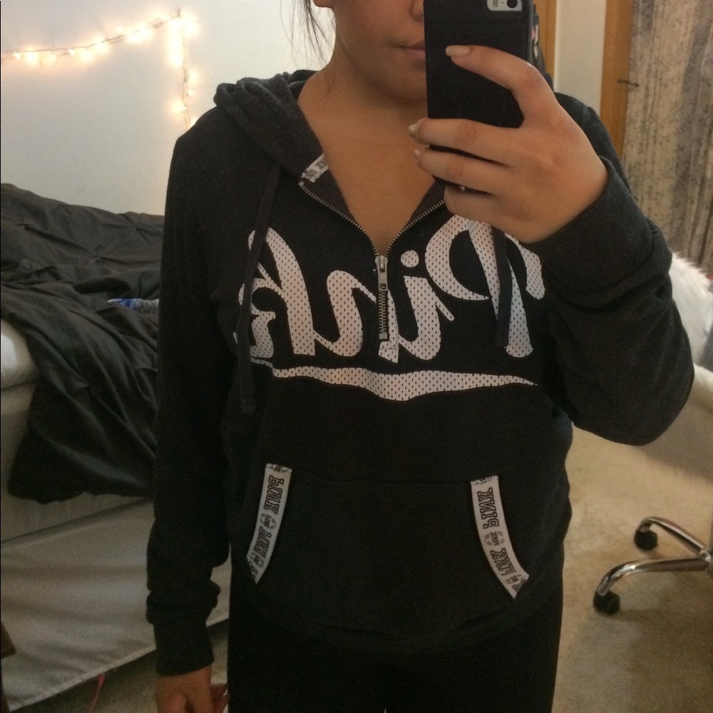 PINK quarter zip hoodie