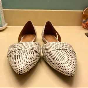 Madewell crocodile print flats