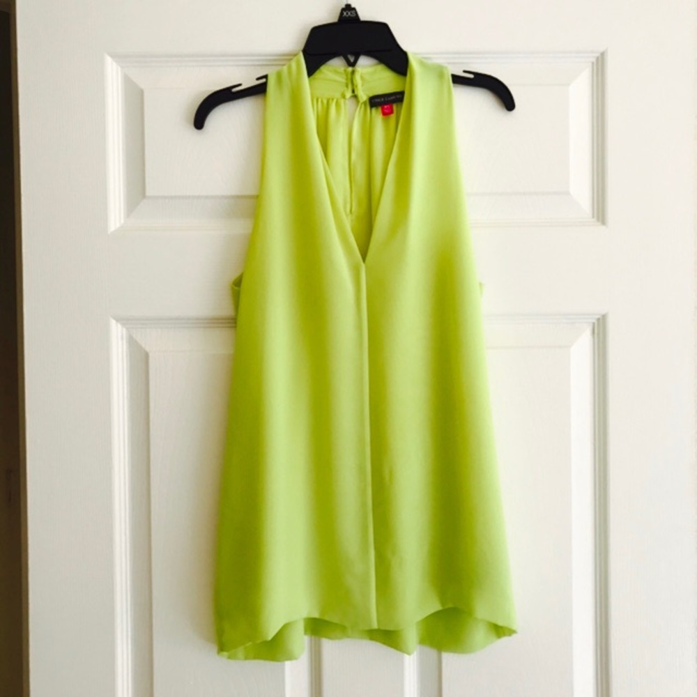Vince Camuto highlighter yellow top