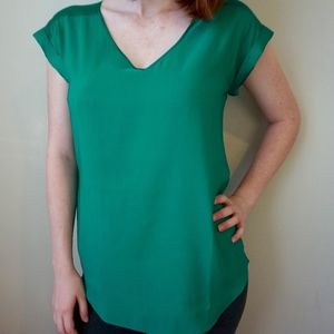 Short Sleeved Green Express Top