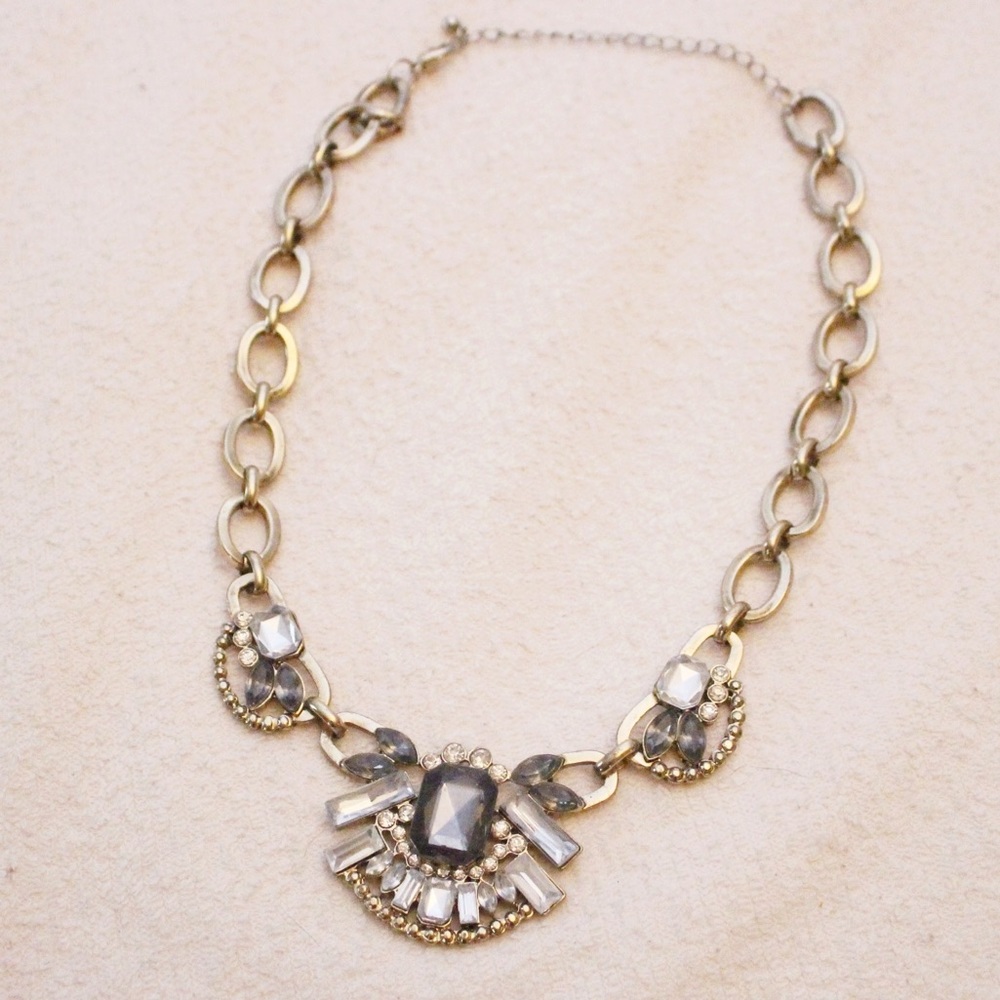 Silver and Gold Statement Necklace