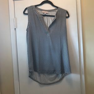 Black and White Blouse