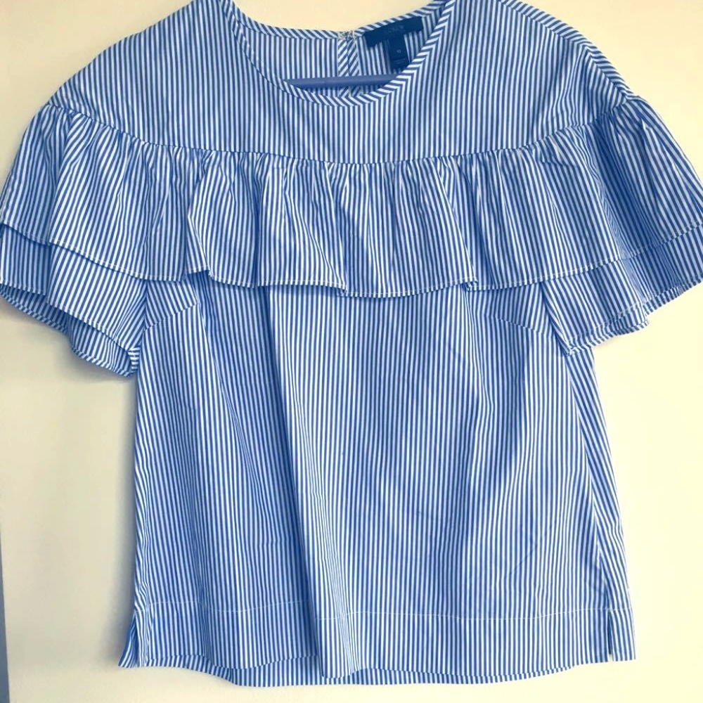 J. Crew ruffle top