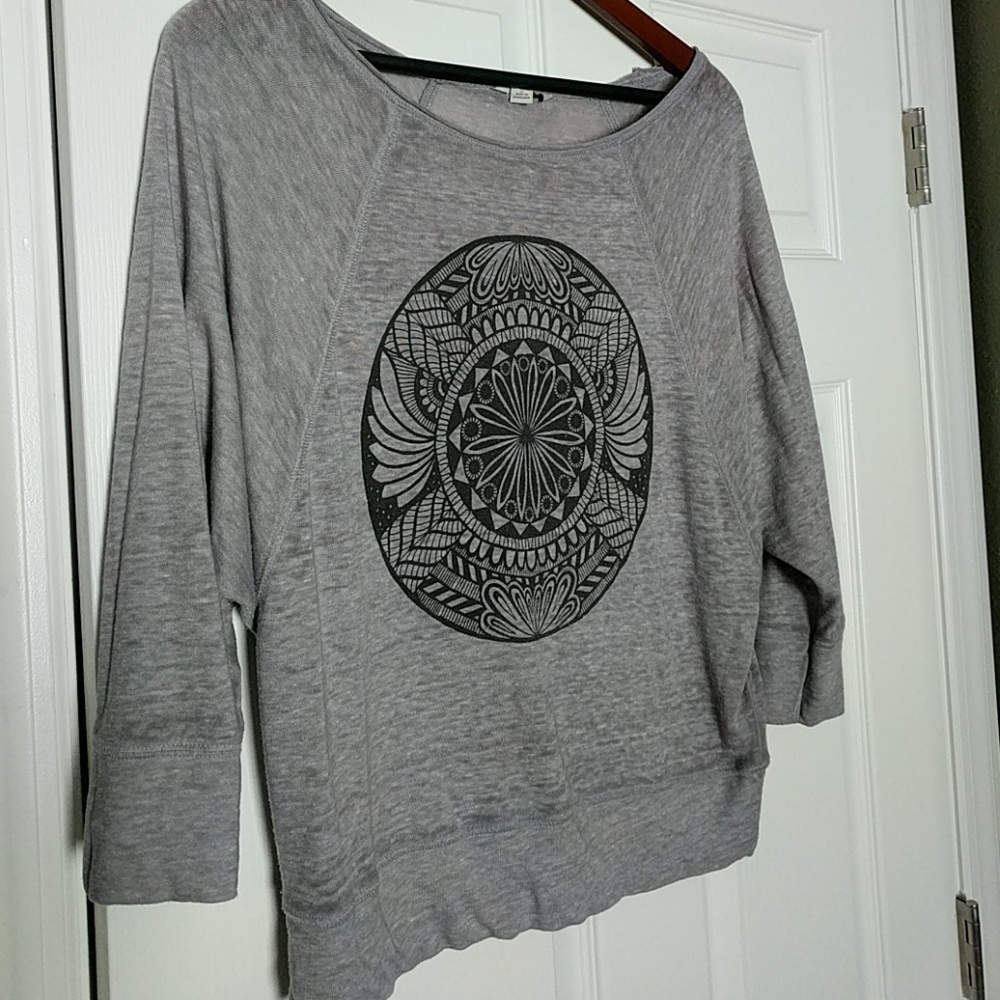 Mandala crop sweater