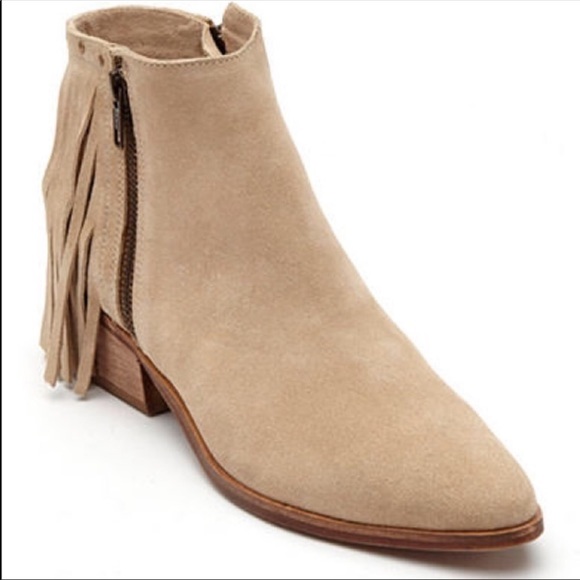 Tan Fringe Studded Western Bootie - Picture 7 of 8