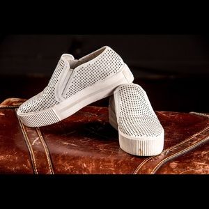 Ash  White leather slip on sneakers size 5