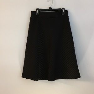 Black midi skirt