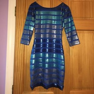 Blue Sequence Dress