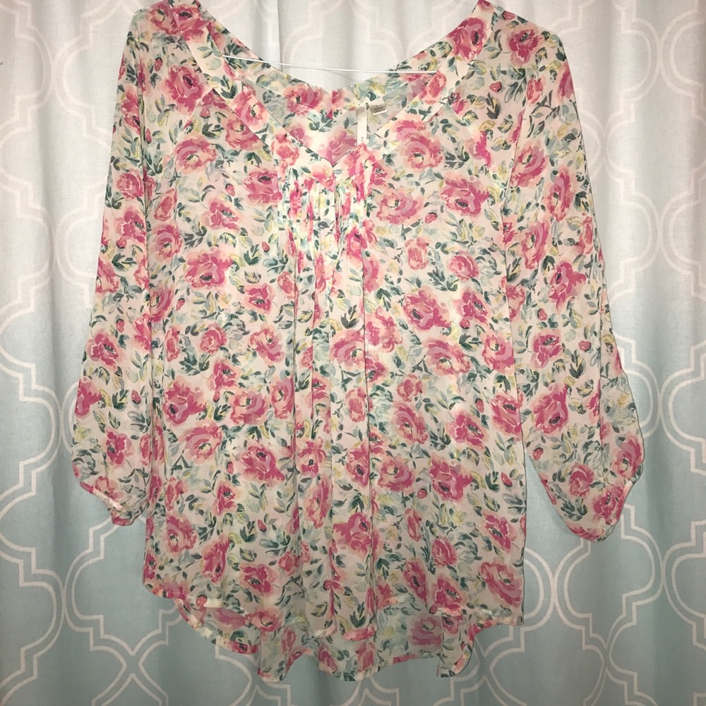 Lauren Conrad Floral Top