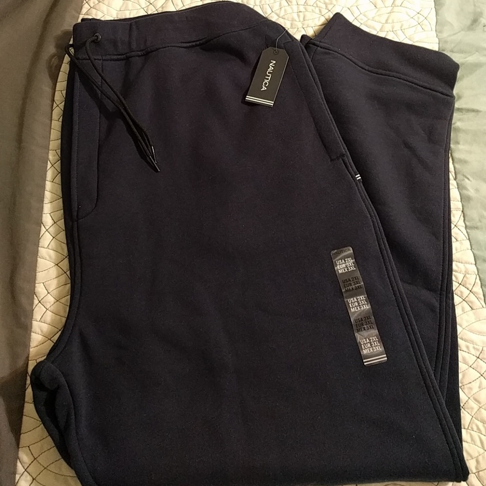 NWT 2xl  Nautica Navy Blue Sweat Pants