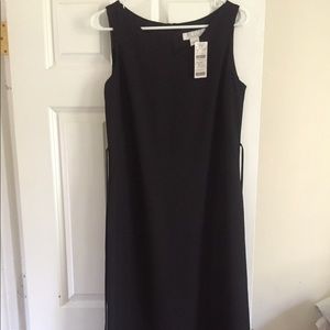 Sleeveless long black dress