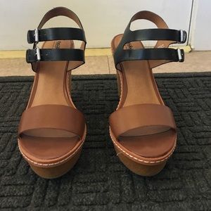 Mossimo Colorblock Wedge Sandals