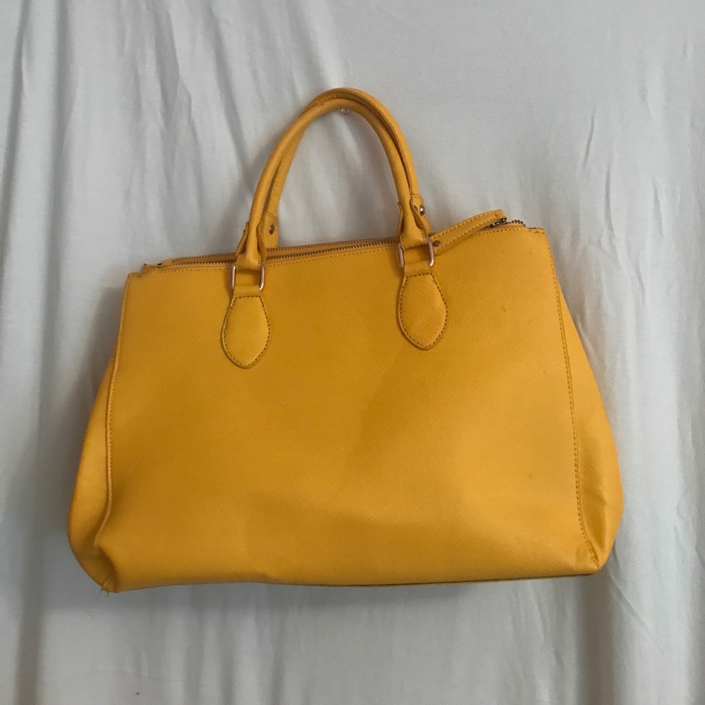 h&m yellow purse