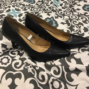 Black Pointed Toe Pumps, Merona