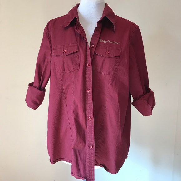 Harley-Davidson Tops - Harley Davidson Long Sleeve Button Down Shirt