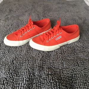 Superga sneakers, bright orange, 39, 8