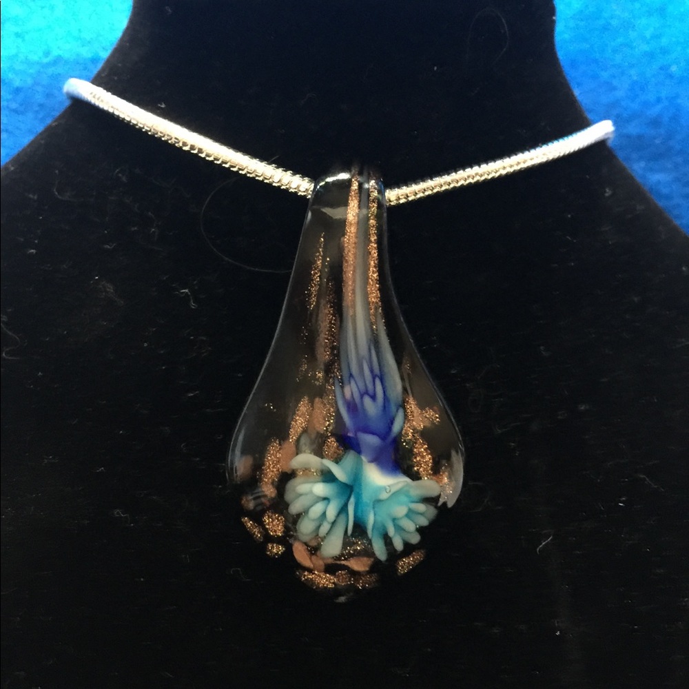 Dichroic Glass Necklaces