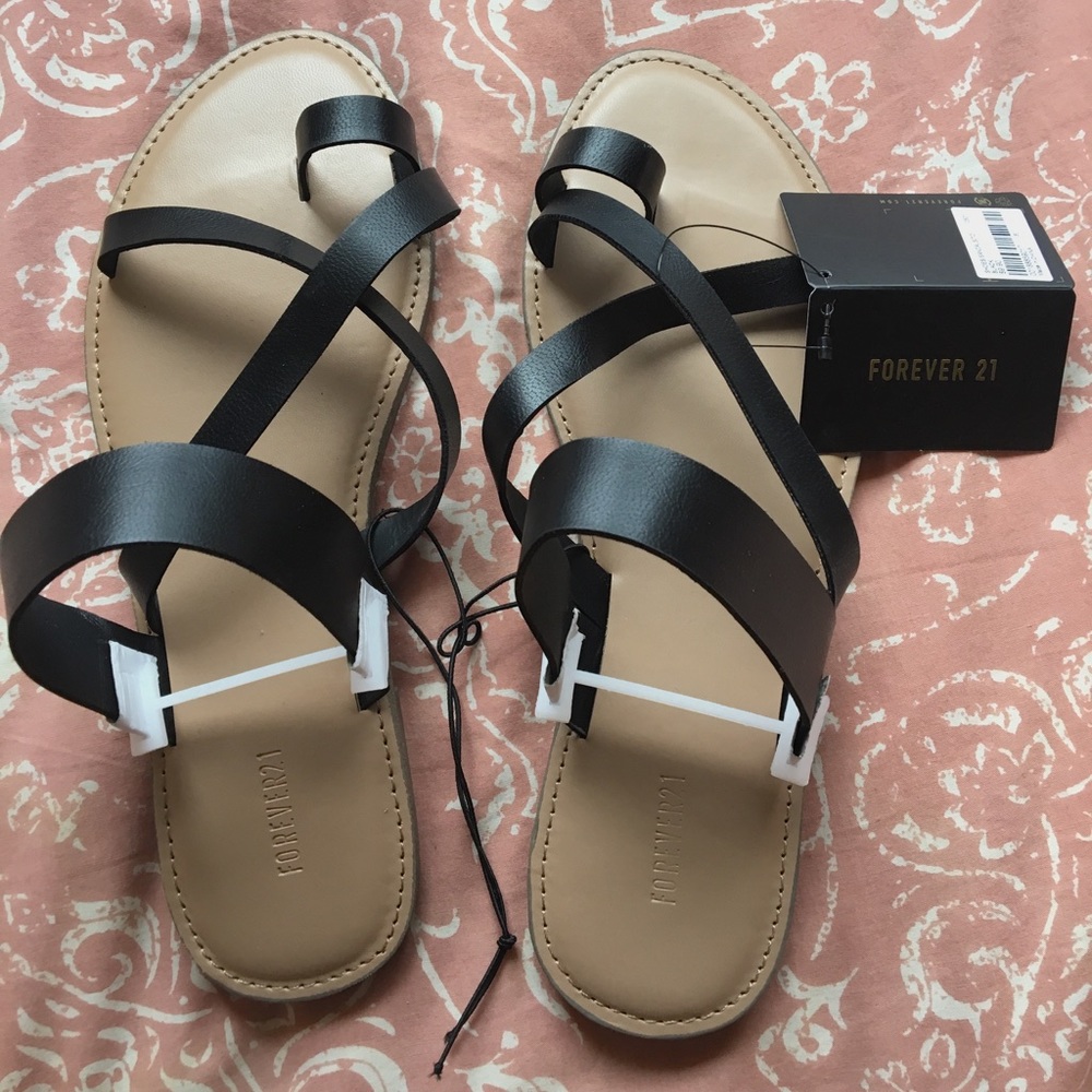 Forever 21 Black Sandals