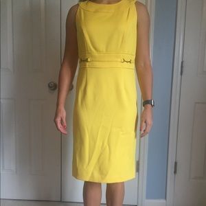 Annalee + Hope Bright Yellow Classy Dress