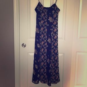 90s Vintage Button Up Floral Dress