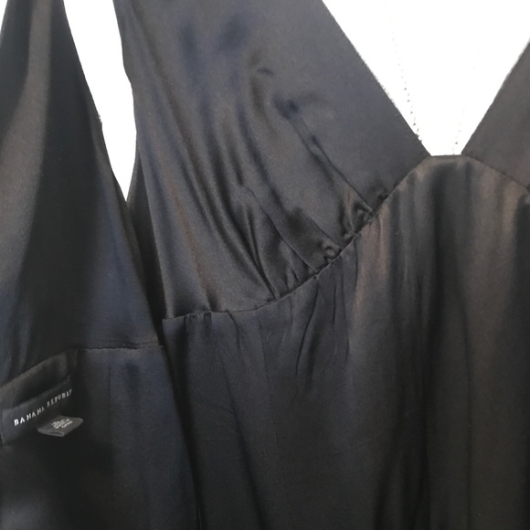 Banana Republic 100% Silk Black Evening Dress 16 - Picture 4 of 6