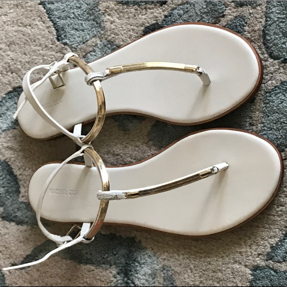 NWT Rachel Zoe White Sandals