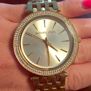 Michael Kors Darci Pavé Gold-Tone Watch