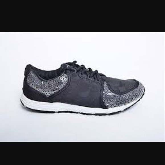 Coach Shoes - Coach sequin trainers size 9.5 black Karine