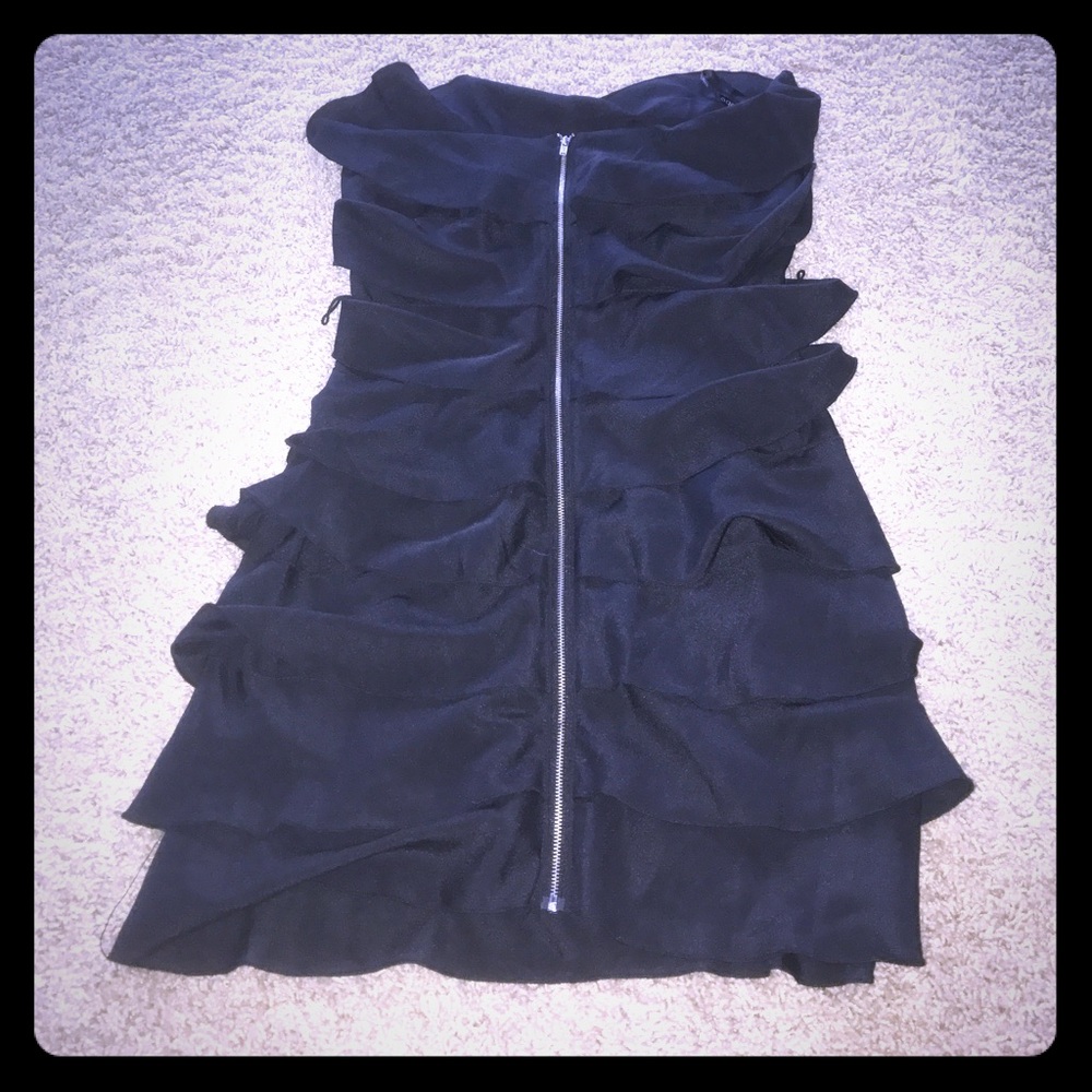 Ruffled Black Dress!
