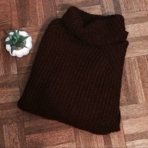 FOREVER 21 burgundy knit turtleneck sweater 🍁🍂