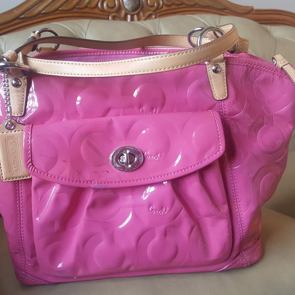 PINK COACH BAG