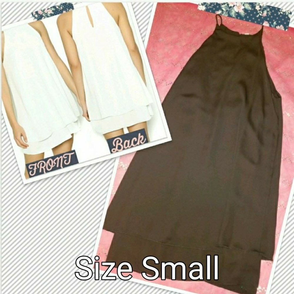 **Black** Shift Flowwy Mini Dress