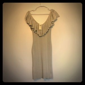 Sexy beige sweater dress!
