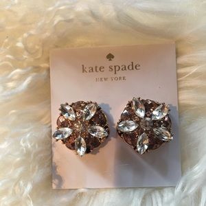 Kate Spade rose gold earrings