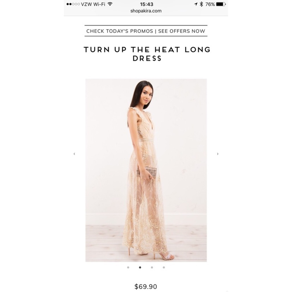 ISO Akira Turn Up the Heat Long Dress