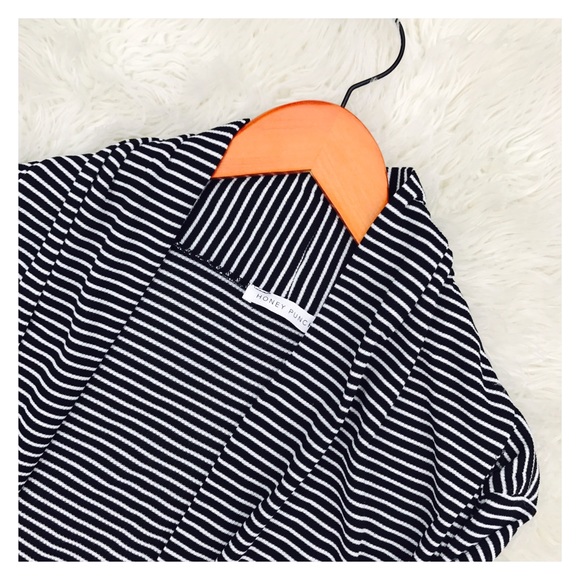 Sale- Honey Punch Stripped Elbow Patch Cardigan - Picture 3 of 5