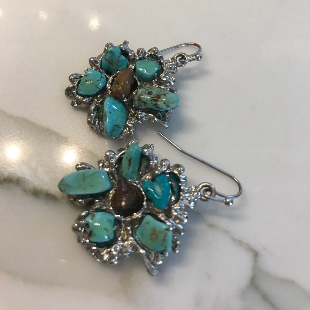 Blue fashion earrings - Picture 5 of 5
