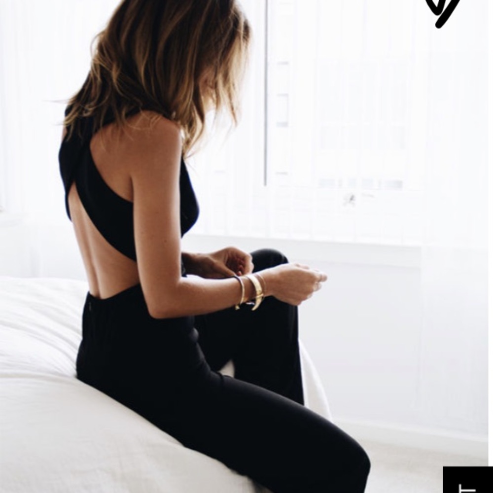 Thinking out loud black jumpsuit by lulu's