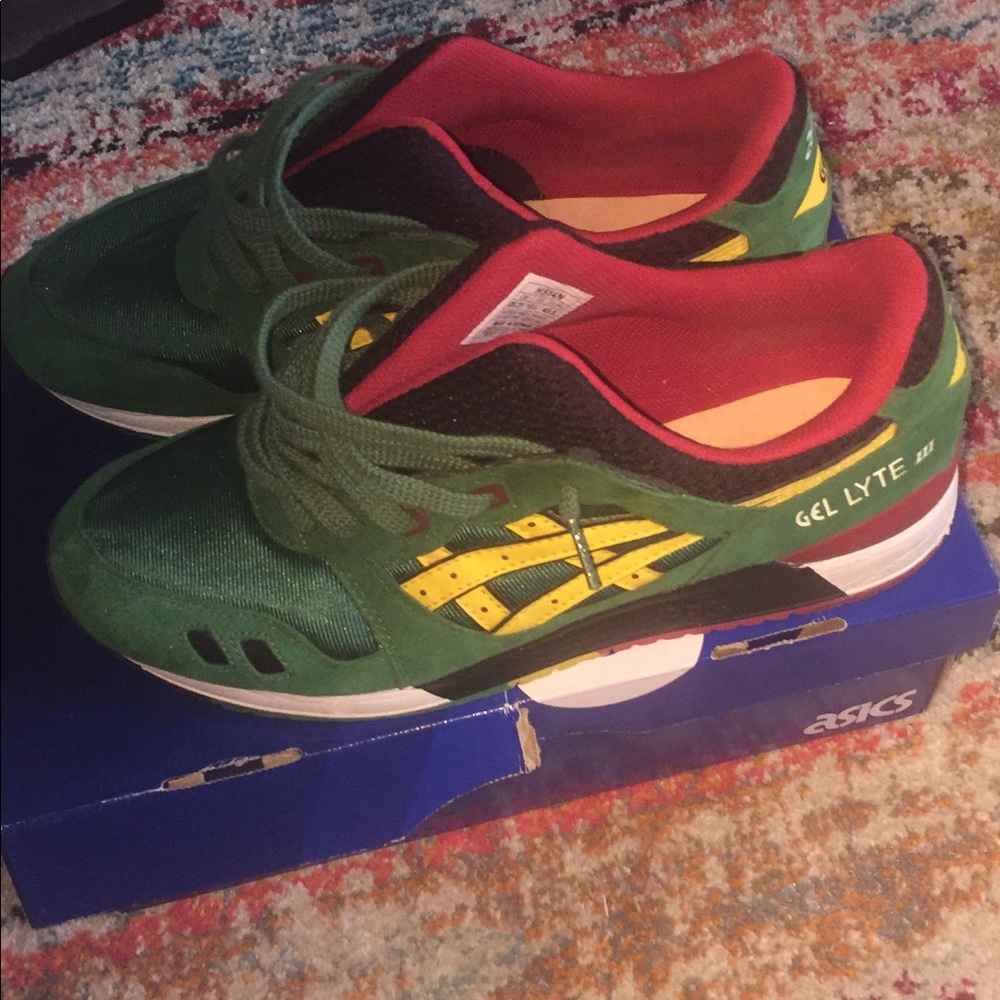 Asics gel lyte iii carnival pack Rasta size 10.5