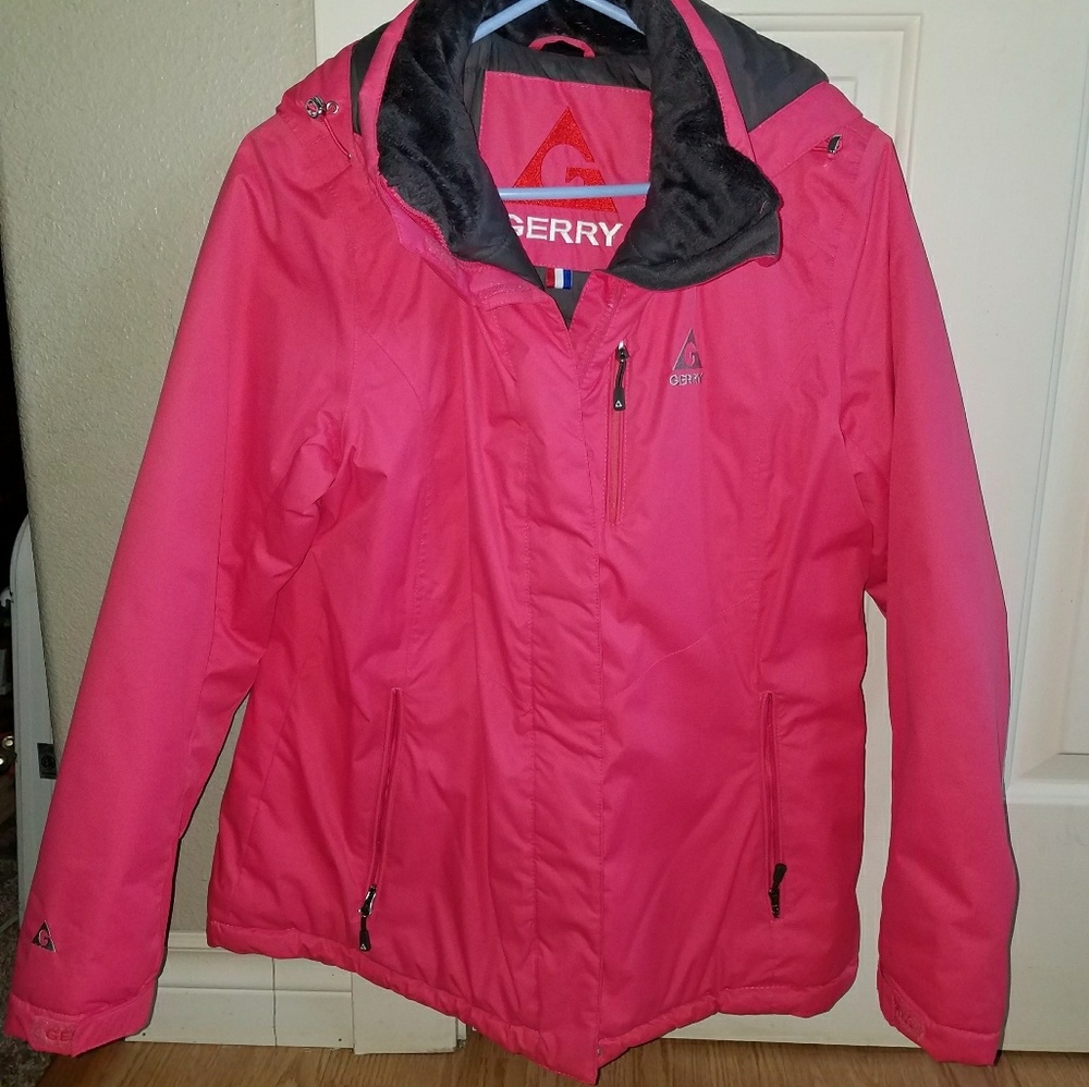 Pink Gerry Coat with gray lining