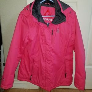 Pink Gerry Coat with gray lining