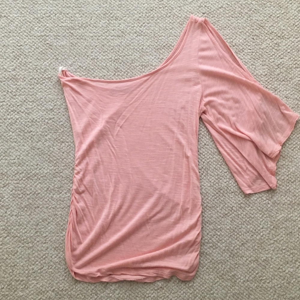 Soft Pink One Shoulder Top
