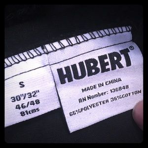 Hubert Chef Pant Black Food Service Scrubs Small